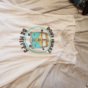 Don't worry be hippy tank top tee